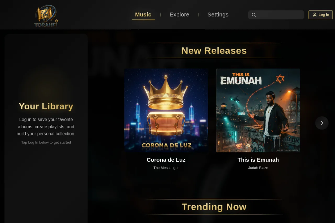 TorahFi — music streaming platform